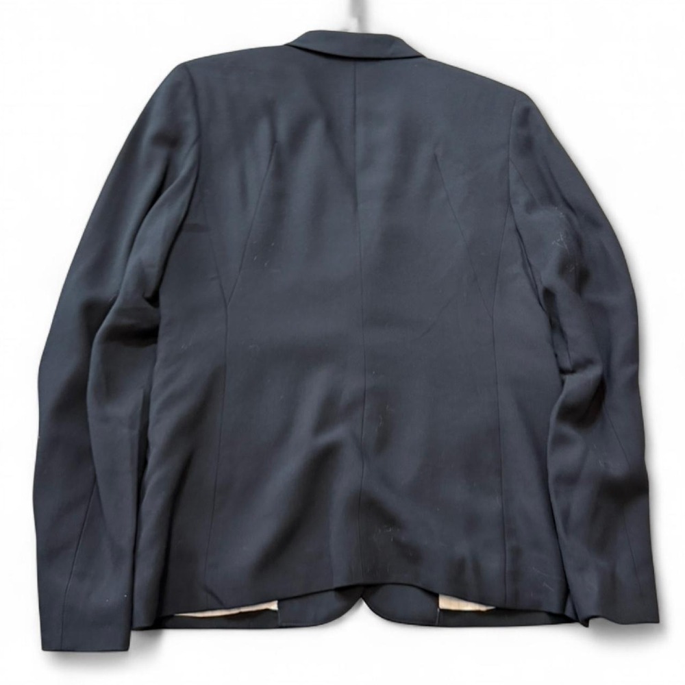 Vintage Y2K Banana Republic Black Wool Blend Tailored Blazer, Women's Size 8 - Picture 3 of 8